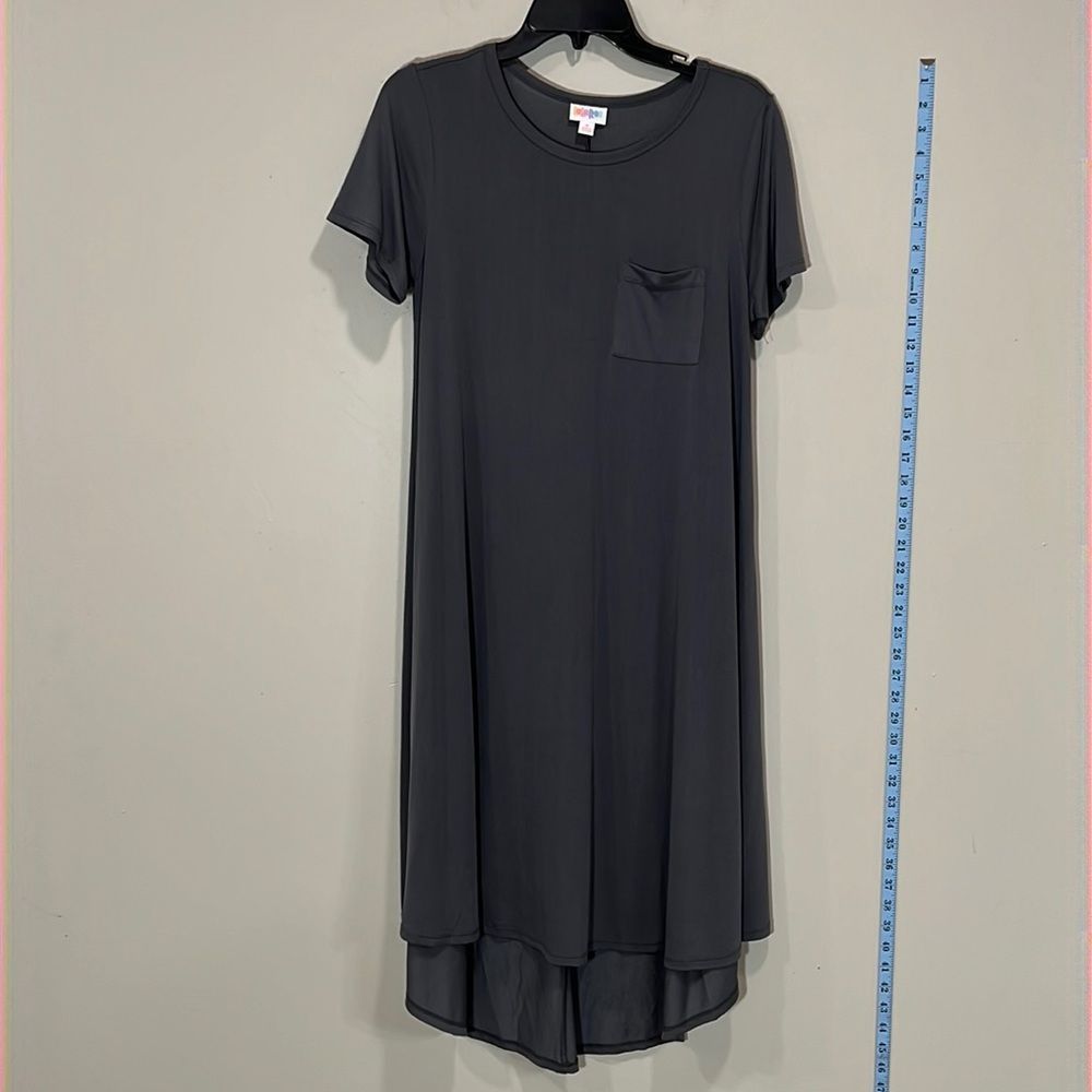 LuLaRoe Gray Short Sleeve Dress. Size Small.